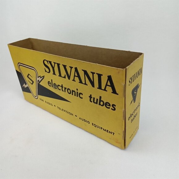 WWII Era Electronic Tube With Box Set Of 5 Sylvania Model 6AX8 NOS NIB 1940s - Picture 13 of 15